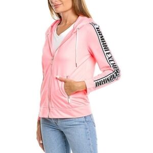 Armani Exchange Womens Pink Track Jacket Size Small
